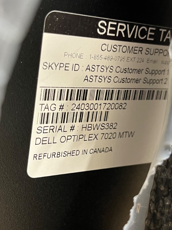 Photo 8 of dell optiplex 7020mtw