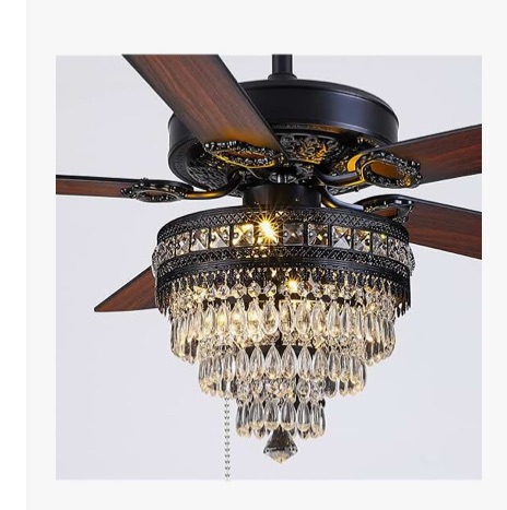 Photo 1 of 
Crystal Ceiling Fan Fandelier with 