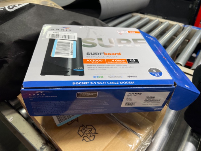 Photo 2 of ARRIS Surfboard G36 DOCSIS 3.1 Multi-Gigabit Cable Modem & AX3000 Wi-Fi Router | Comcast Xfinity, Cox, Spectrum| Four 2.5 Gbps Ports | 1.2 Gbps Max Internet Speeds | 4 OFDM Channels | 2 Year Warranty Cable Modem Router - DOCSIS 3.1 Gigabit