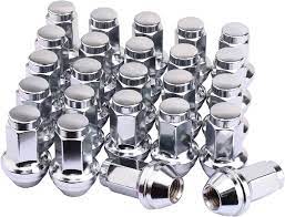 Photo 1 of 14x1.5 mm Lug Nuts Comptible with 2015- 2021 F150, Set of 24, 13/16 Hex 2.12 Inch OEM Factory Style Large Acorn Seat Lug Nuts Factory Wheels N009
