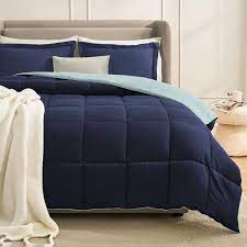 Photo 1 of 
Homelike Moment Comf...r Set Queen Size Navy

20"*26"(2)
90"*90"