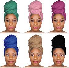 Photo 1 of 
6 Pieces Head Wrap Stretch Jersey Turban African for Women
