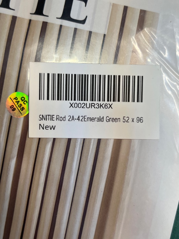 Photo 2 of 
SNITIE Rod 2A-42Emerald Green 52 x 96 New
