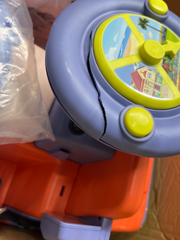 Photo 1 of Bluey 6V Ride On Car for Toddlers - Interactive Electric Car for Kids with Sound Effects & Music, Riding Toy for Boys & Girls, Includes 6V Rechargeable Battery & Charger