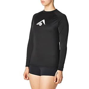 Photo 1 of Kanu Surf Womens Standard Keri Long-Sleeve UPF 50+ Rashguard | Black, Large
