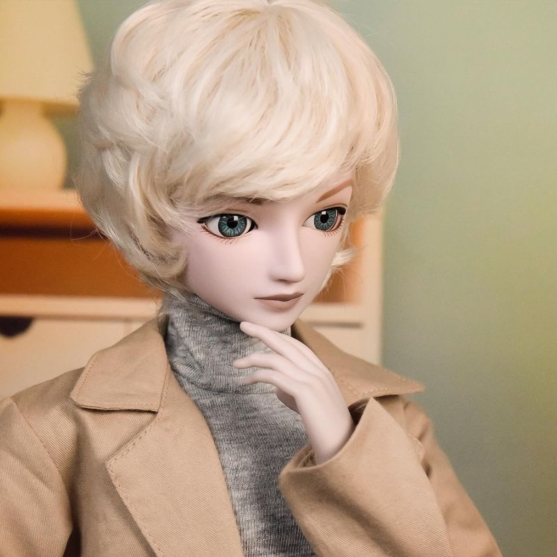 Photo 2 of 24" 1/3 Customized Male BJD Doll 60cm 20 Ball Mechanical Jointed Move Doll DIY Boy Doll Body with Full Set of Accessories + Makeup (Fourth Edition)