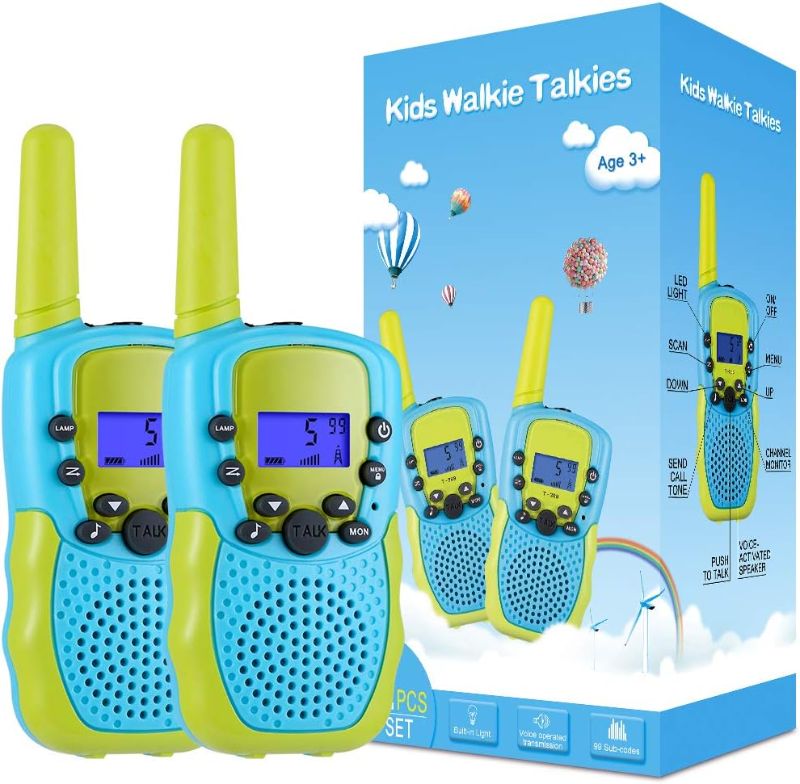 Photo 1 of ***ONLY ONE WORKS*** 

Selieve Toys for 3-12 Year Old Boys Girls, Easter Basket Stuffers, Walkie Talkies for Kids 22 Channels 2 Way Radio Toy with Backlit LCD Flashlight, 3 Miles Range for Outside, Camping, Hiking
