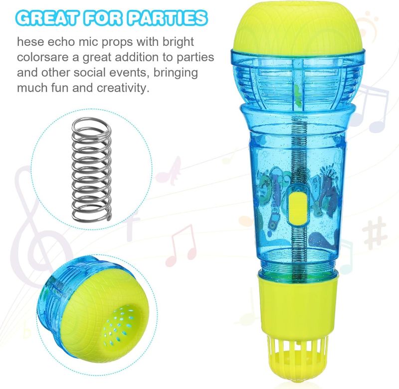 Photo 1 of Children's Microphone Party Prop Echo Microphone Prop Fake Echo Microphone Kid Gifts Kid Microphone Echo Microphone for Party Favors Echo Mic for Toy Plastic Decorate