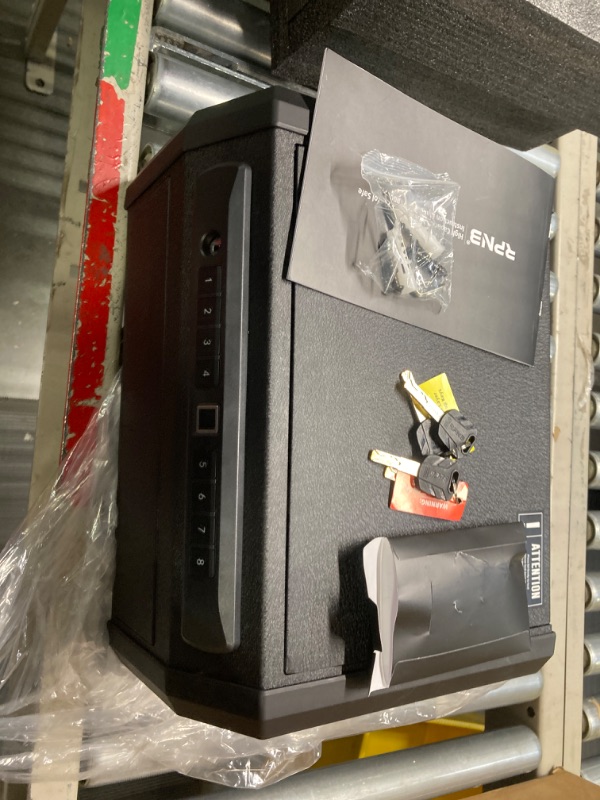 Photo 2 of Rpnb  Safe, High Capacity Multifunction Pistol Safe with Biometric Fingerprint, Double-Layer Quick-Access Firearm Safety Device