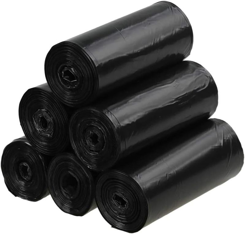 Photo 1 of 5 Gallon Trash Bags, Black Waste Bin Liners for Home, Office (150 Counts/6 Rolls)
