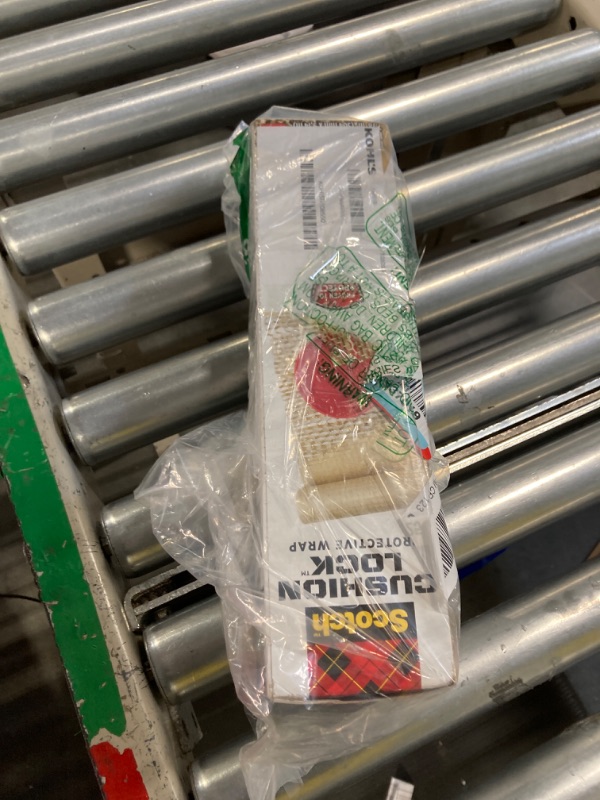 Photo 1 of Scotch Cushion Lock Protective Wrap, 12 in x 30 ft, Sustainable Packaging Solution for Packing, Shipping and Moving,No Scissors or Tape Needed, Great Alternative to Bubble Cushion Wrap (PCW-1230),Tan 30 Foot Roll