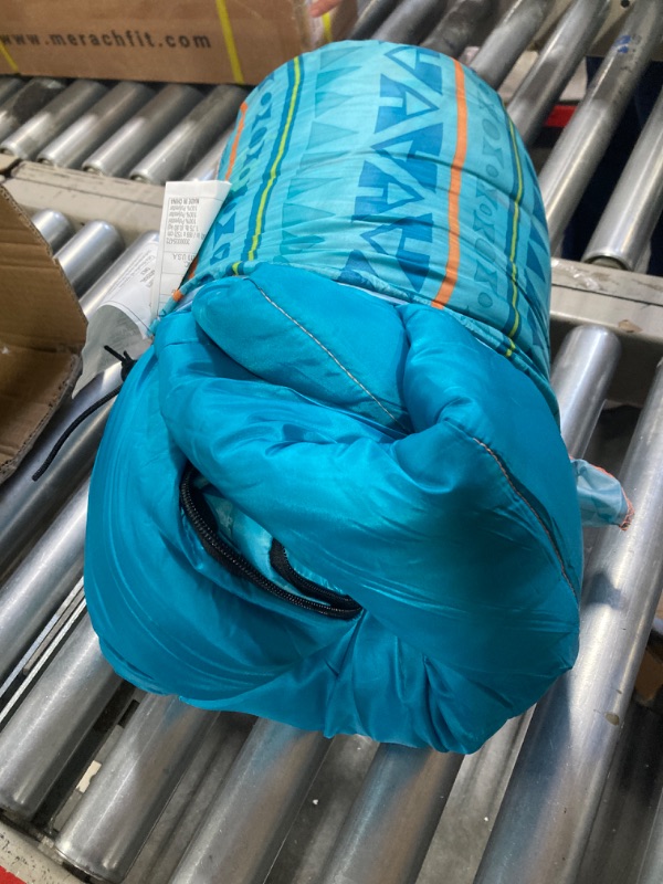 Photo 1 of Coleman 50 Degree Youth Sleeping Bag - Turquoise