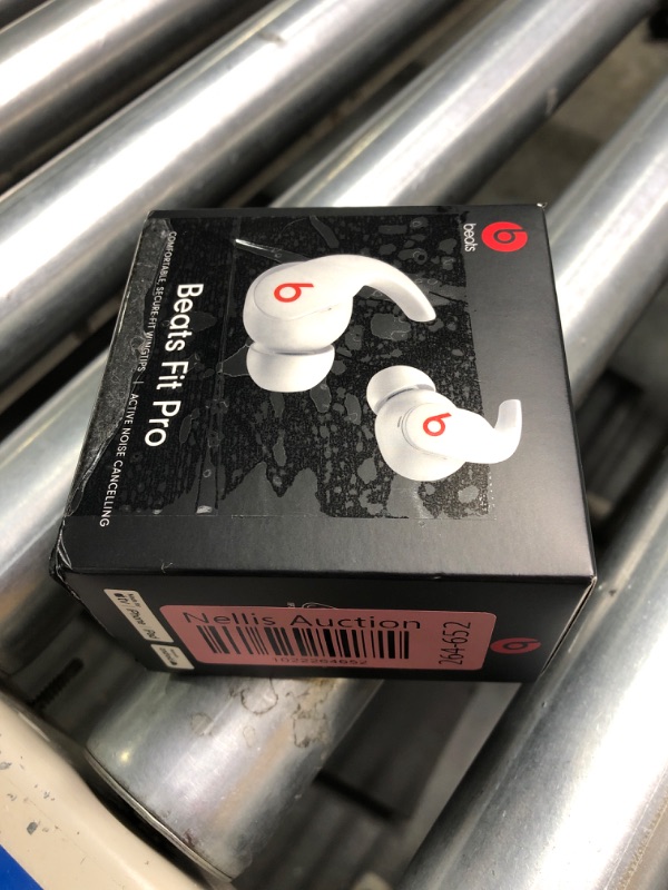 Photo 5 of Beats Fit Pro - True Wireless Noise Cancelling Earbuds - Apple H1 Headphone Chip, Compatible with Apple & Android, Class 1 Bluetooth®, Built-in Microphone, 6 Hours of Listening Time – Beats White Beats White Fit Pro