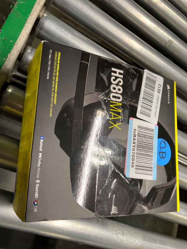 Photo 2 of Corsair HS80 MAX Wireless Multiplatform Gaming Headset with Bluetooth - Dolby Atmos - Broadcast Quality Microphone - iCUE Compatible - PC, Mac, PS5, PS4, Mobile - Steel Gray Wireless with Bluetooth Gray