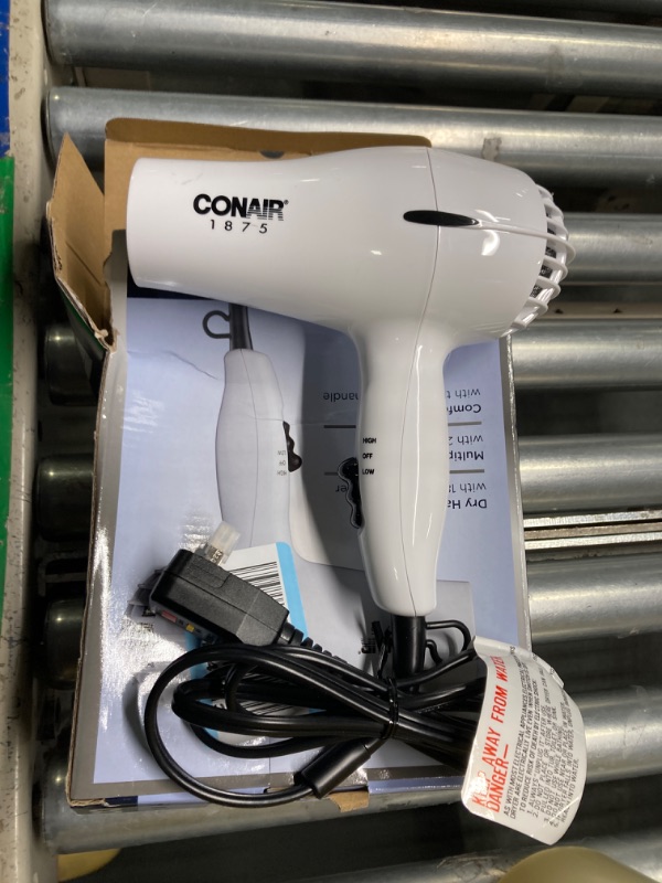 Photo 2 of Conair Mid Size Hair Dryer - White - 1875 Watts