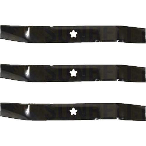 Photo 1 of (3 Pack) Premium Medium Lift Replacement XHT Lawn Mower Blade Fits Sears/Roper/Ayp 917532139775 | 19.3125" x 2.25" / 5 Pt. Star Hole
