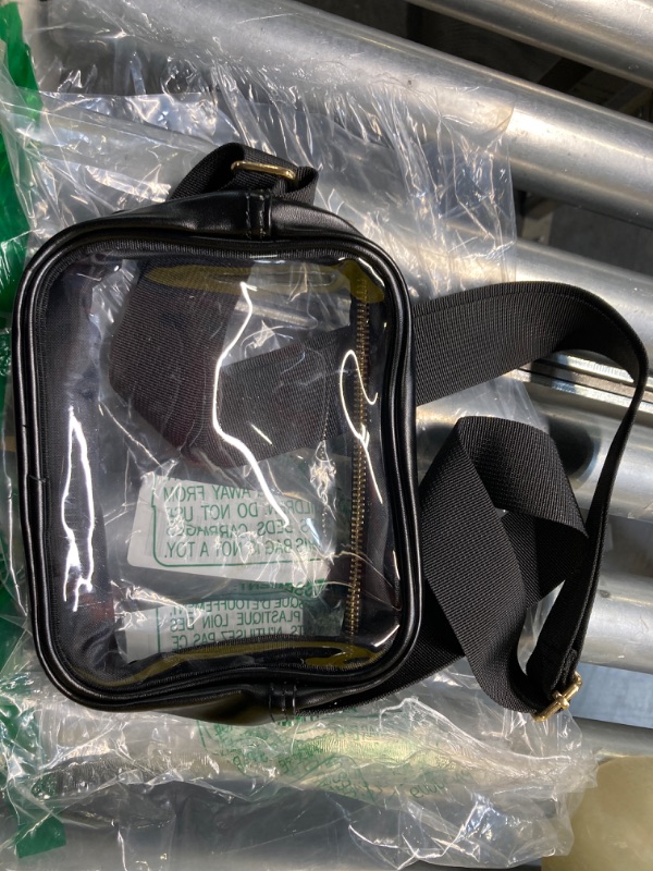 Photo 1 of Clear Bag for Stadium Events, Clear Crossbody Purse for Women and Men, Transparent Bag for Concerts Festivals Sports
