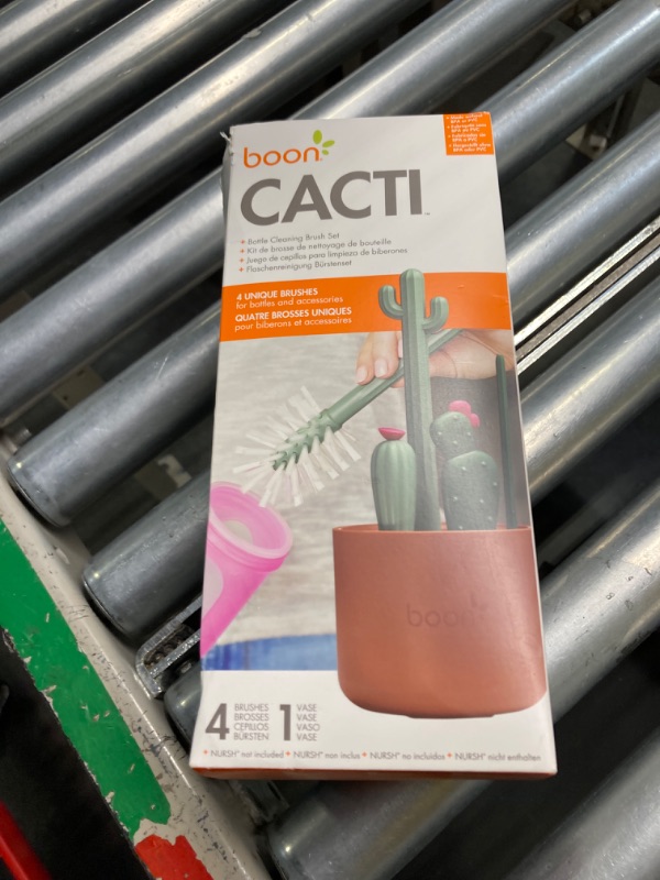Photo 1 of Boon Cacti Bottle Cleaning Brush Set, Terracotta , 4 Piece Set Terracotta Set
