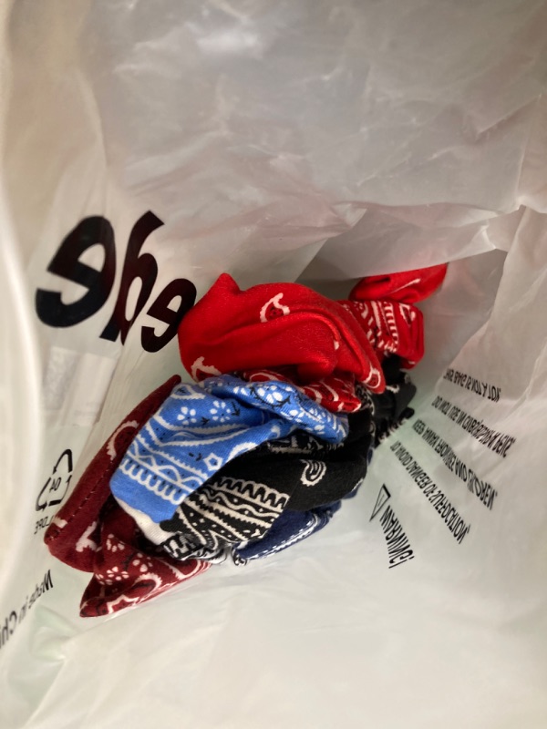 Photo 1 of 6 Pack Elastic Paisley Bandana Knot Headbands Rabbit Ear Bow Headband Turban Headwraps Hair Band for Women Girls