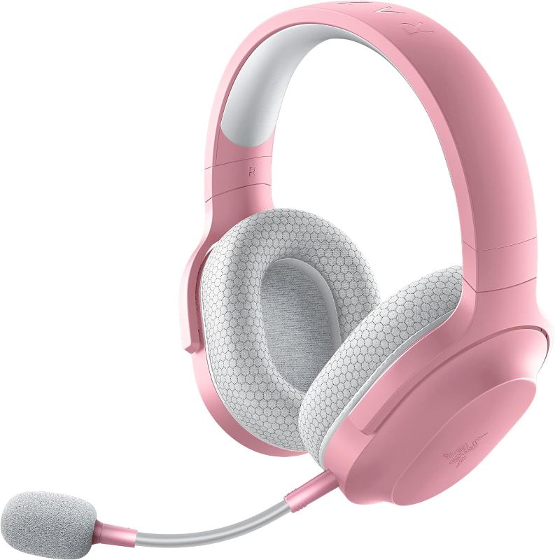 Photo 1 of azer Barracuda X Wireless Gaming & Mobile Headset (PC, Playstation, Switch, Android, iOS): 2.4GHz Wireless + Bluetooth - Lightweight - 40mm Drivers - Detachable Mic - 50 Hr Battery - Quartz Pink