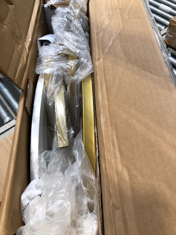 Photo 1 of AT-VALY Nesting Tables Coffee Table Set of 3,Round Side Table Small Accent Table for Living Room,Bedroom Apartment (Gold) 20.5in Gold 20.5in