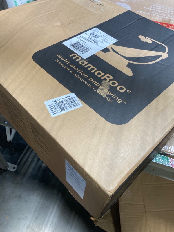 Photo 1 of 4moms MamaRoo Multi-Motion Baby Swing, Bluetooth Baby Swing with 5 Unique Motions, Grey Gray