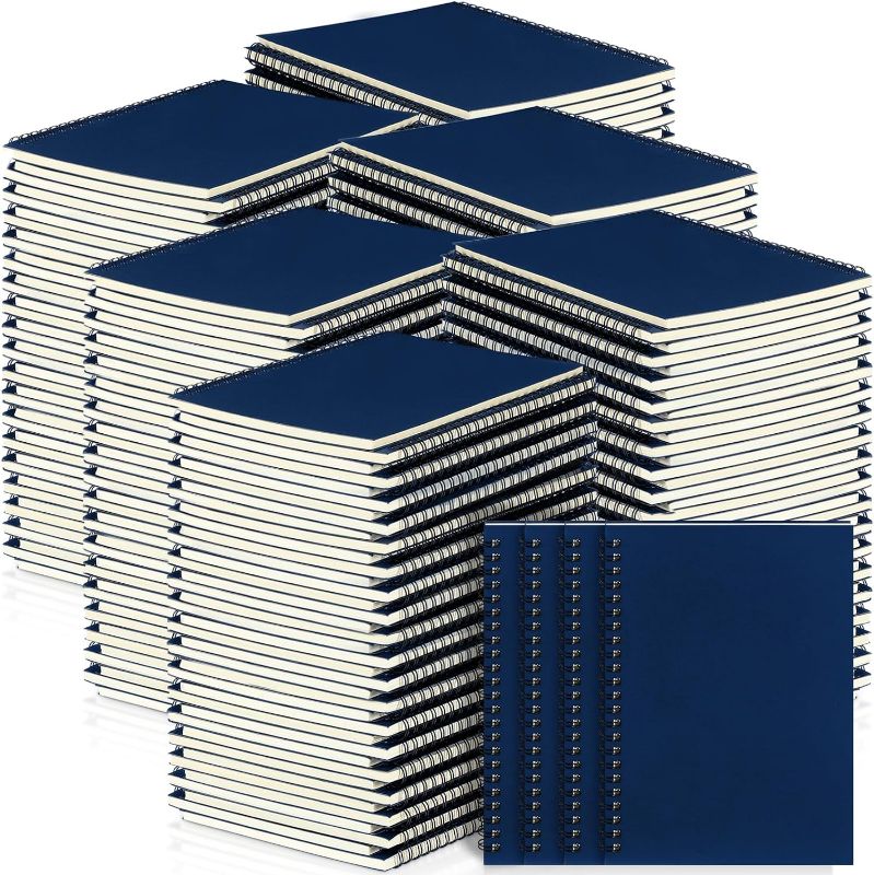 Photo 1 of Yahenda Spiral Notebook Bulk A5 College Ruled Journals Notebooks Lined 8.3 x 5.5 Inch Note Books Composition Writing Thick Paper Notebook for Office Business School Gifts Supplies(Dark Blue, 108 Pcs)
