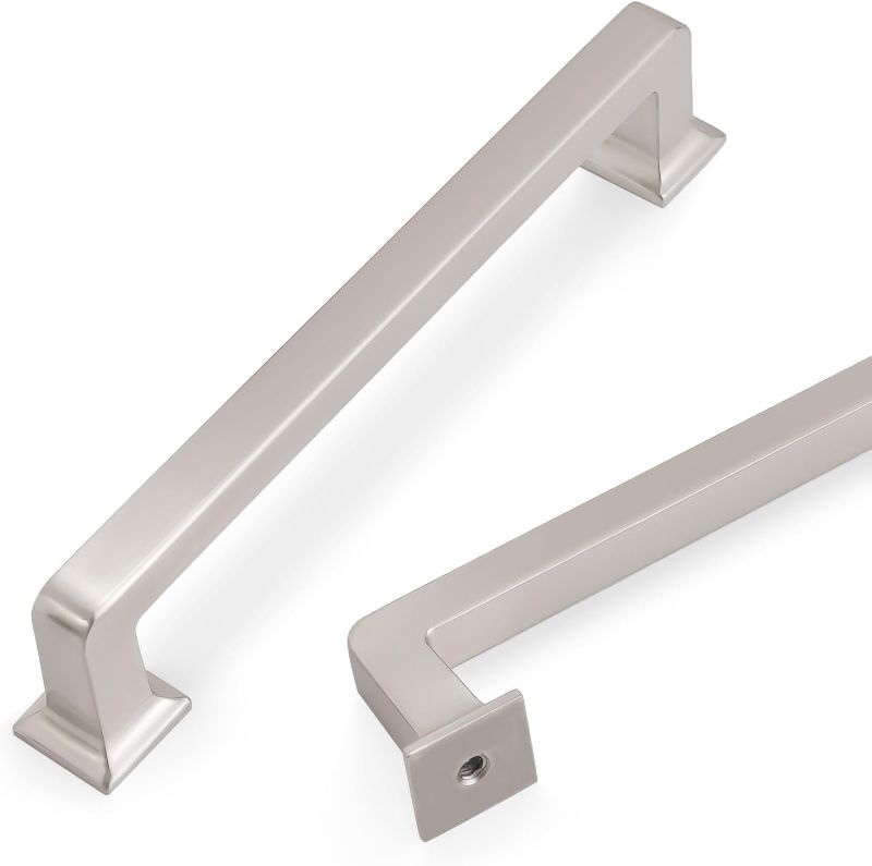 Photo 1 of 10 PackBrushed Satin Nickel Cabinet Handles Kitchen Cabinet Pulls Cabinet Door Handles Kitchen Cabinet Hardware Cupboard Drawer Pulls Dresser Handles
