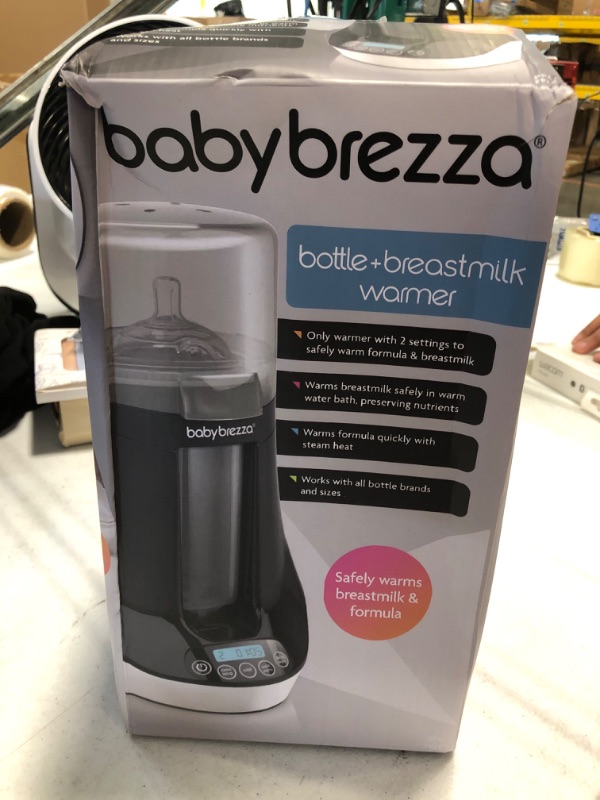 Photo 1 of Baby Brezza Electric Baby Bottle Warmer, Breastmilk Warmer + Defroster and Baby Food Warmer - Universal Fit All Baby Bottle Sizes and Types, Breastmilk Bags + Food Jars

