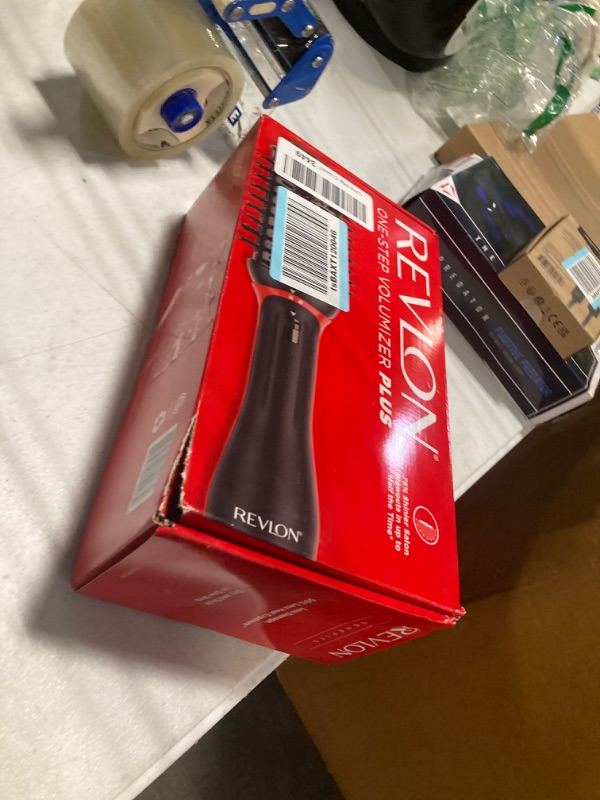 Photo 2 of ***NON FUNCTIONAL*** 
Revlon One Step Volumizer PLUS 2.0 Hair Dryer and Hot Air Brush | Dry and Style (Black) Black Red