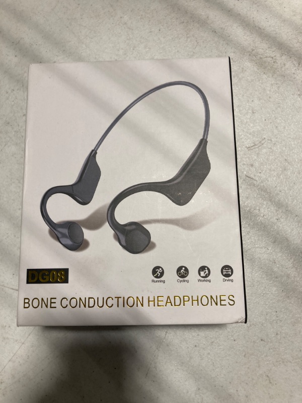 Photo 1 of Bone Conduction Headphones, Sports Headphones Wireless Bluetooth 5.3 with Mic, IPX7 Waterproof Sweatproof Open Ear Headphones for Running, Cycling, Gym(Dark Blue)