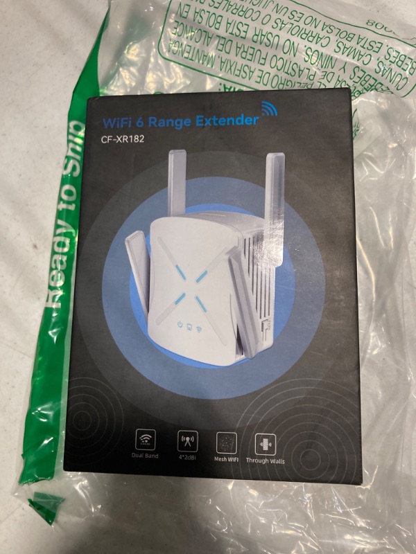 Photo 1 of 2024 WiFi 6 Extender Signal Booster, 2.4Gb/s Speed Longest Range Up to 12,000sq.ft, Internet Repeater with Ethernet Port for Home, Wireless Extendtecc Quick Setup, Dual Band(5GHz / 2.4GHz) (White)
