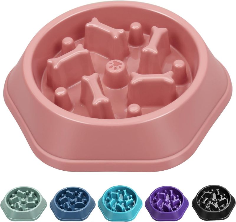 Photo 1 of UPSKY Slow Feeder Dog Bowl Small  Dogs (Pink)
