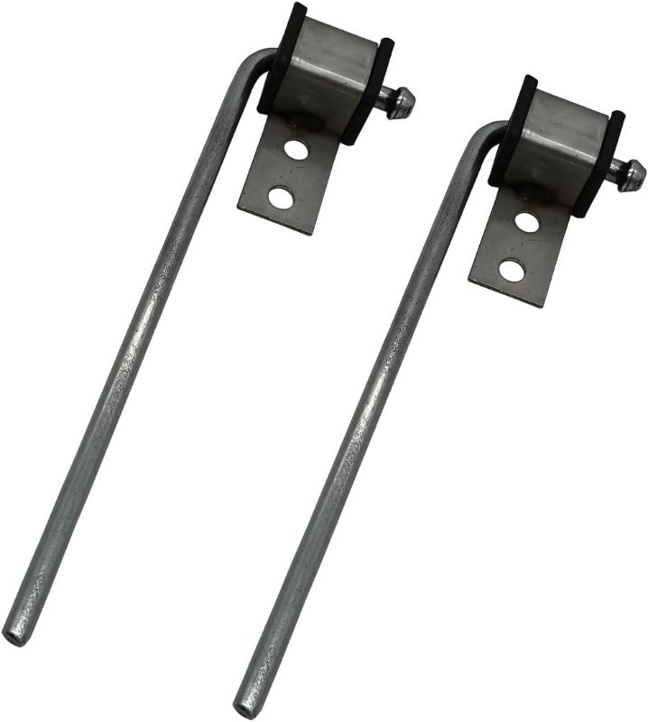 Photo 1 of 2 Pack Universal Exhaust Hanger Rod Weld On Heavy Duty Exhaust Bracket Hanger - 3/8" Rod 10" Long