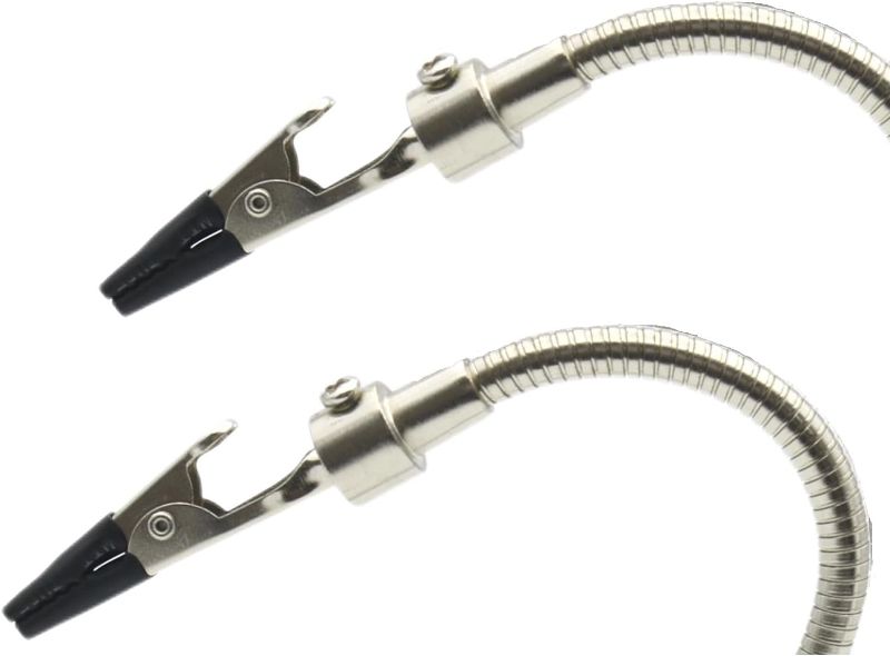 Photo 1 of 2 Pack Magnetic Helping Hands Soldering,Flexible Gooseneck Metal Arms for Automobile Electronics Soldering jewelry, Painting Art Crafts Hobby with Adjustable Alligator Clips
