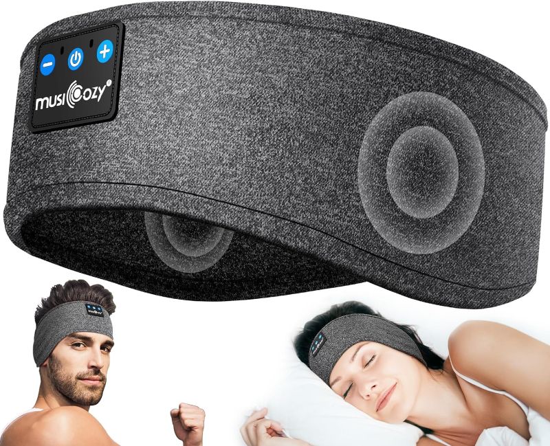 Photo 1 of MUSICOZY Sleep Headphones Bluetooth Headband, Side Sleeper Headband Headphones, Sports Sweat Resistant Headphones Headband with Hi-Fi Stereo for Workout&Running
