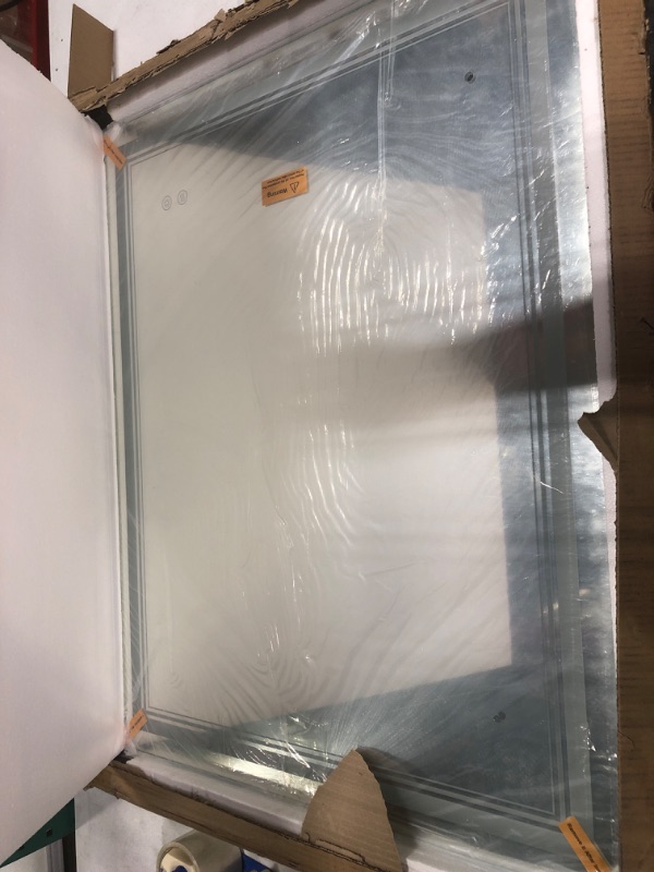 Photo 1 of IOWVOE LED Bathroom Mirror 36 x 28 Inch, 3 Colors Modern Lighted Vanity Mirror for Wall with Anti-Fog, Stepless Dimmable, Memory Function (Horizontal/Vertical) 3color Light 36 x 28