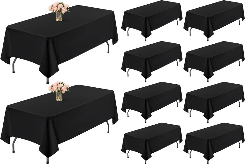 Photo 1 of 10 Pack Table Cloth Black Tablecloth