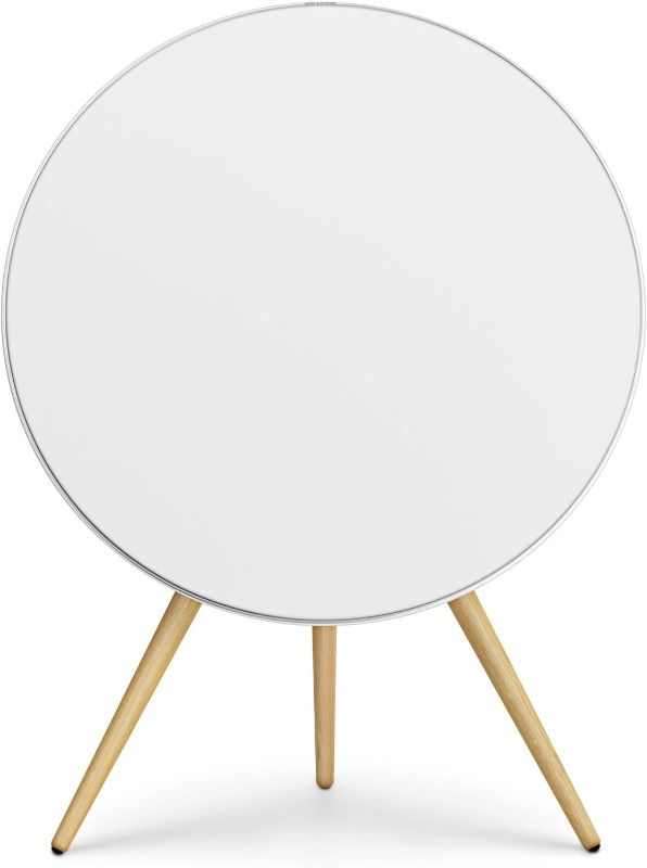 Photo 1 of Bang & Olufsen Beoplay A9 4th Gen Wireless Multiroom Speaker, White with Oak Legs
