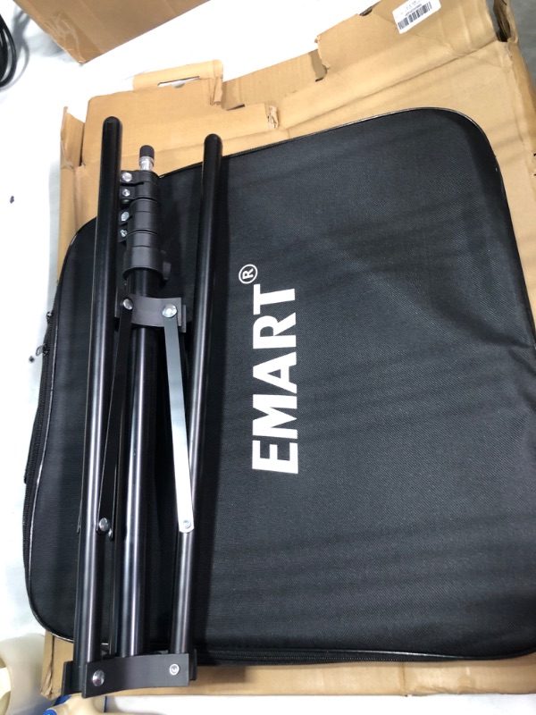 Photo 4 of EMART 18-inch Ring Light with Stand, 65W Big Adjustable 3200-5500K LED Ringlight with Ultra-wide Lighting Area for Camera Photography, YouTube Videos, Makeup, Kit: Phone Holder, Remote, Soft Tube, etc ***USED**FOR PARTS ONLY ***AS IS NO RETURNS**ALL SALES