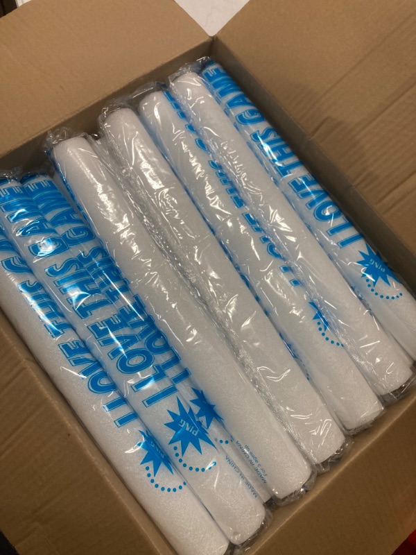 Photo 1 of Glow Sticks Bulk 36 PCS LED Foam Glow Sticks with 5 Colors Flashing, Light Up Baton Wands for Kids, Glow Sticks Party Supplies for Wedding, Raves, Concert, Camping, Sporting Events