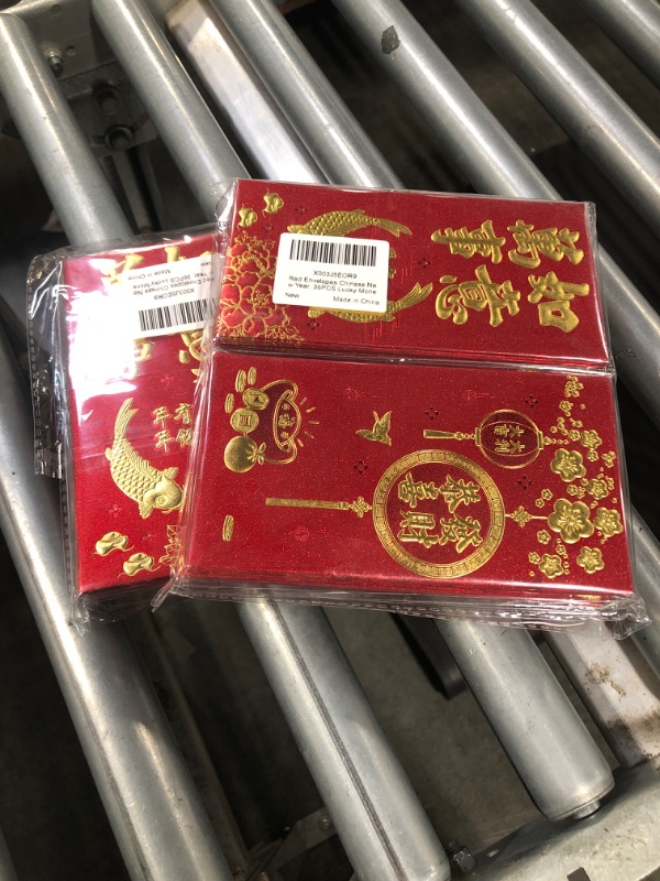 Photo 2 of 2 pack**Red Envelopes Chinese Red Envelopes, 36PCS Lucky Money Envelopes Lunar Chinese New Year Red Envelopes 2024 Dragon Envelope, Red Packet, Hong Bao with 6 Different Gold Embossed Patterns (6.69 * 3.54in)