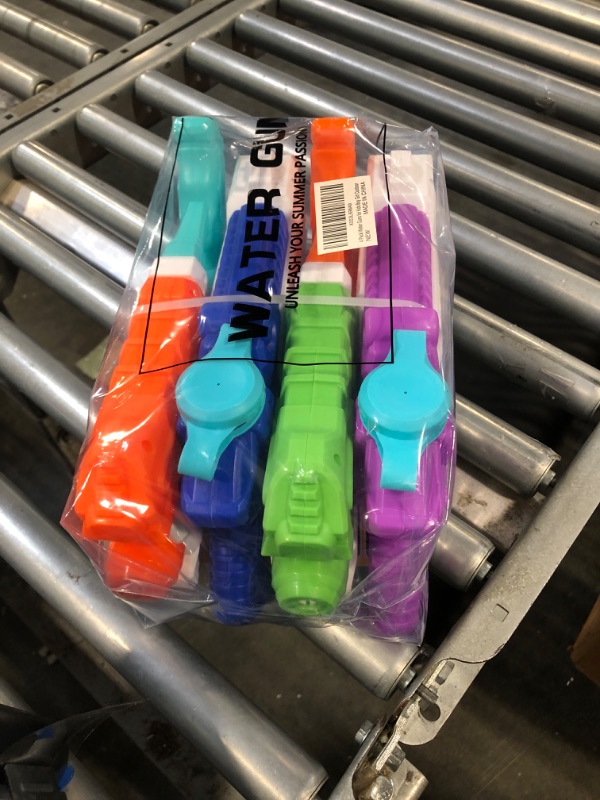 Photo 1 of 4 Pack Water Gun for Kids Adults - Super Squirt Guns Soaker with 400CC High Capacity 30FT Long Shooting Range - Summer Pool Toys Beach Gifts for Boy Girls (4Packs-A)