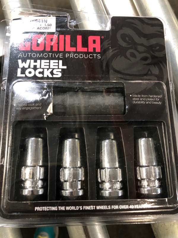 Photo 2 of Gorilla Automotive 76641N Duplex Acorn Wheel Locks (14mm x 1.50 Thread Size) - Pack of 4,Chrome 14-mm X 1.50