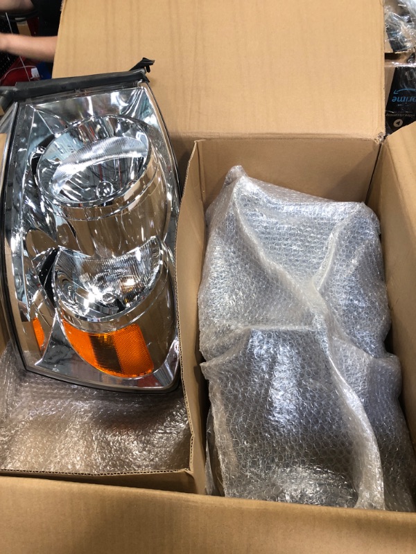 Photo 3 of Bincmay Anti-fogging Headlight Assembly Fit For 06-08 Dodge Ram 1500, 06-09 ram 2500/3500 Driver And Passenger Side (Chrome Housing Amber Reflector)