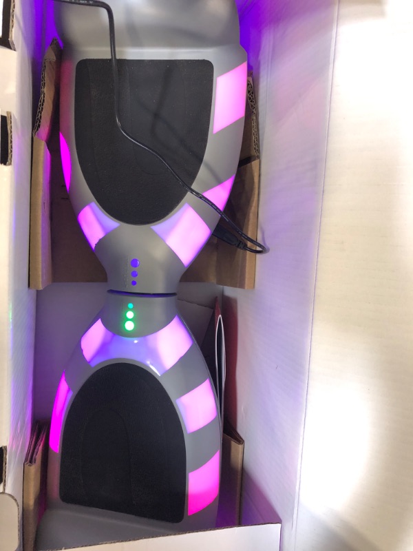 Photo 3 of ***FOR PARTS*** Jetson All Terrain Light Up Self Balancing Hoverboard with Anti-Slip Grip Pads, for riders up to 220lbs Gray