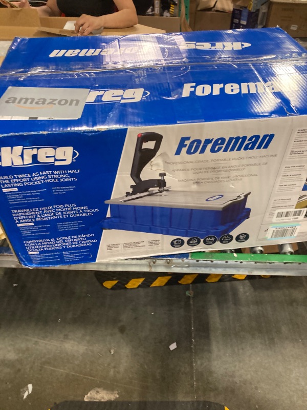 Photo 2 of ***FOR PARTS ONLY - ALL SALES ARE FINAL***
Kreg DB210 Foreman Pocket-Hole Machine - Automatic Pocket-Hole Jig System - Extremely Easy to Set Up & Use - Build with Twice the Speed & Half the Effort of Standard Pocket-Hole Jig