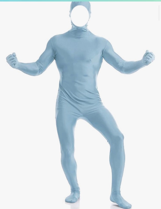 Photo 1 of Men's and Women's Spandex Open Face Full Body Zentai Costume Bodysuit