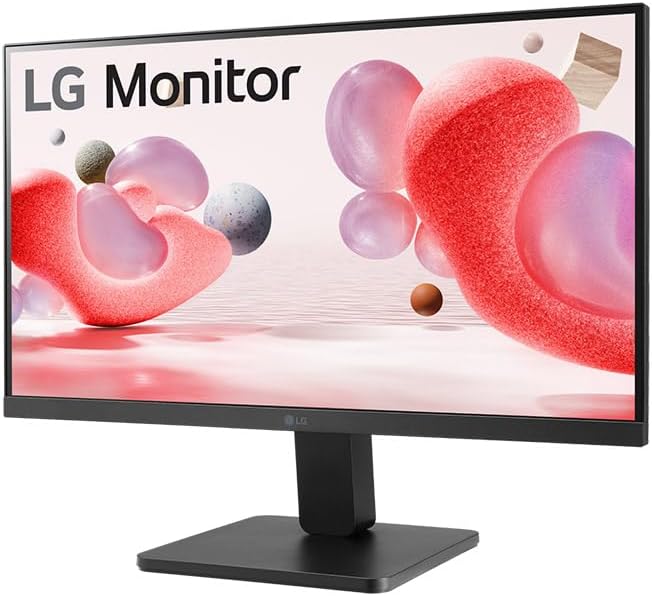 Photo 1 of LG 22MR410-B 22-inch FHD Computer Monitor, 100Hz, 5ms, AMD FreeSync, Reader Mode & Flicker Safe, 3-Side Borderless Design, Black Stabilizer, Dynamic Action Sync, HDMI, D-Sub, Tilt Stand, Black