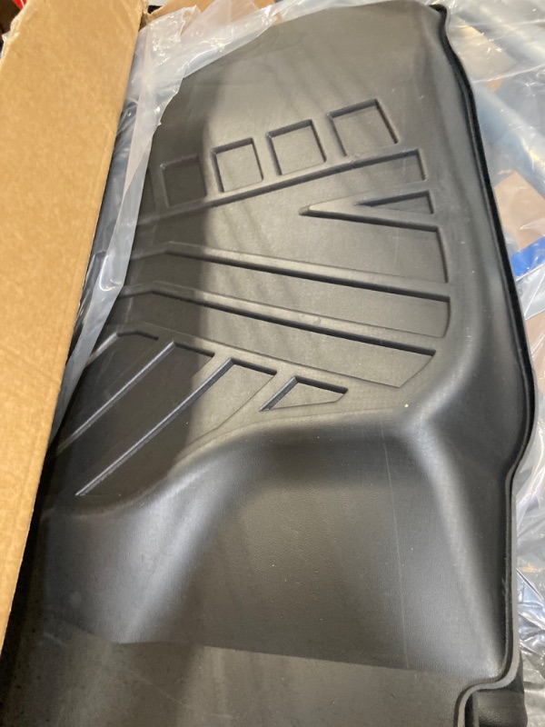 Photo 2 of Auxko All Weather Floor Mats Fits for Ford F150 Supercrew 2021-2023(Include Lightning 22-23)(Only Bench Seat w/Under Seat Storage) TPE Rubber Liners Accessoires Odorless Mats 2021-2023 F150(+lightning) supercrew w/ storage